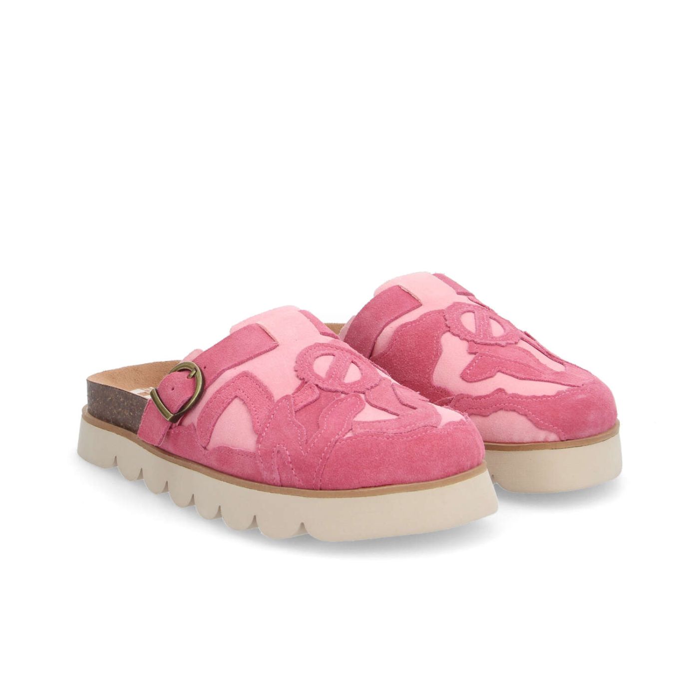 SANDY MULE W - SUEDE/SUEDE - ROSA/ROSA PALLIDO